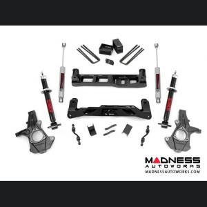 Chevy Silverado 1500 2WD Suspension Lift Kit w/ N3 Shocks & Lifted Struts - 5" Lift - Aluminum Stamped Steel